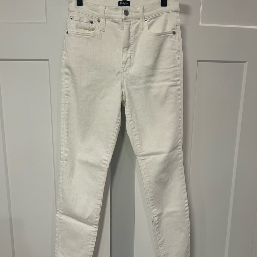 J. Crew Women's White Skinny Jeans